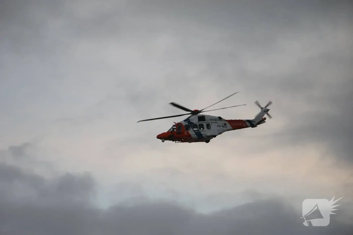 Melding van persoon in problemen op zee