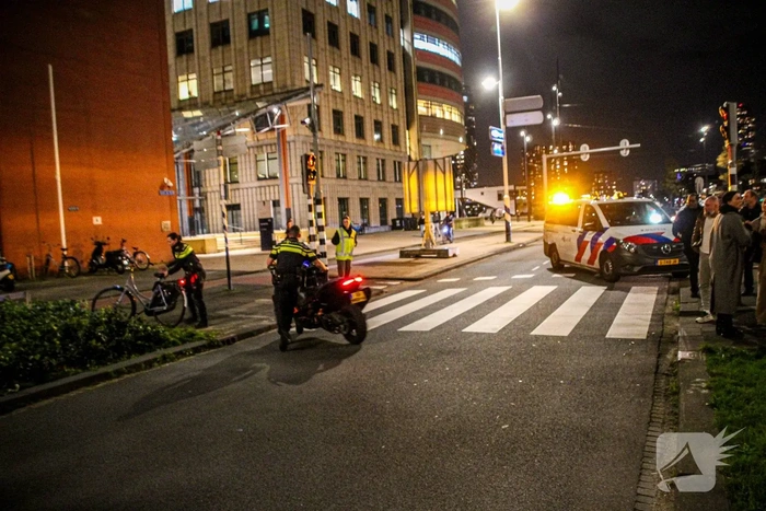Ongeval tussen motor en fietser in Rotterdam