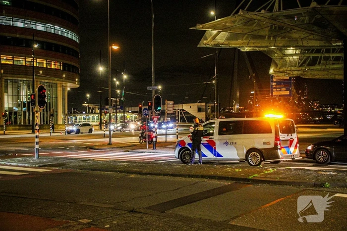 Ongeval tussen motor en fietser in Rotterdam