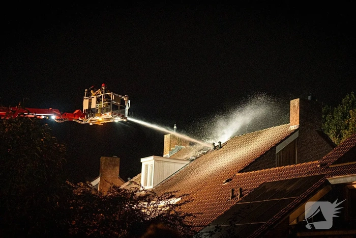 Grote brand op zolder in Veldhoven