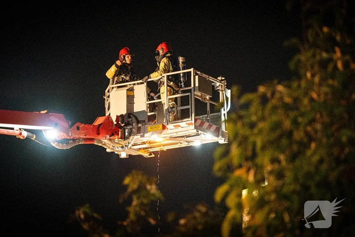 Grote brand op zolder in Veldhoven