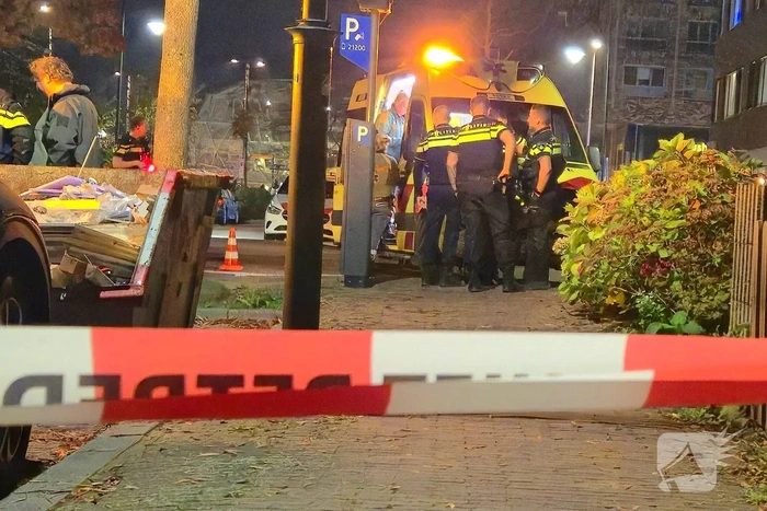 Politieauto's beschadigd door botsing