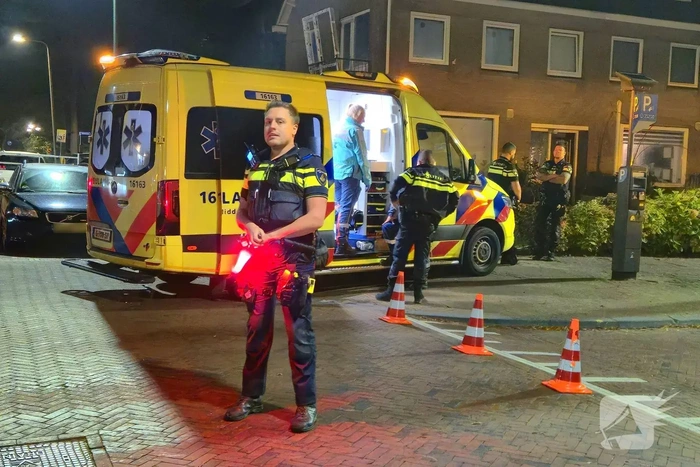 Politieauto's beschadigd door botsing