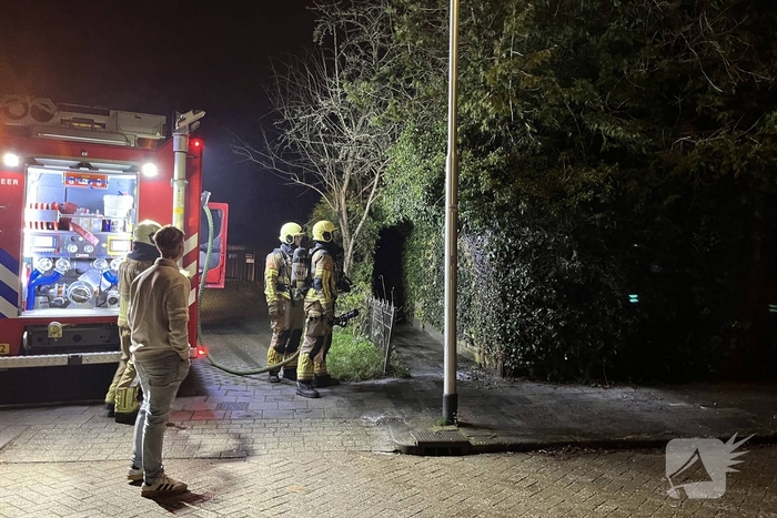 Heg in brand tijdens nieuwjaarsnacht