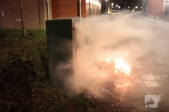 Buitenbrand bij elektrakast onder controle