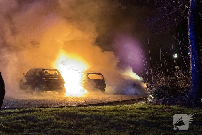 Brand verwoest meerdere auto's