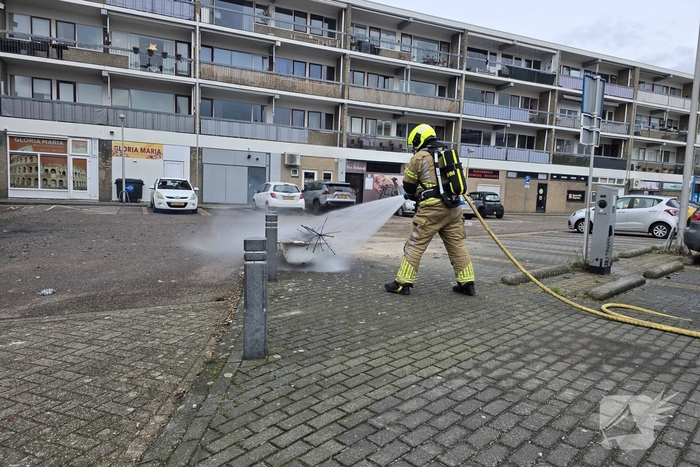 Afvalbrand onder controle na snelle inzet