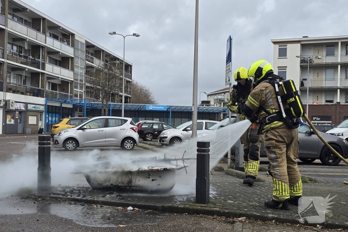 Afvalbrand onder controle na snelle inzet