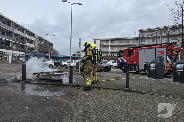 Afvalbrand onder controle na snelle inzet