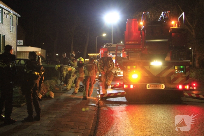 Schoorsteenbrand geblust in woning