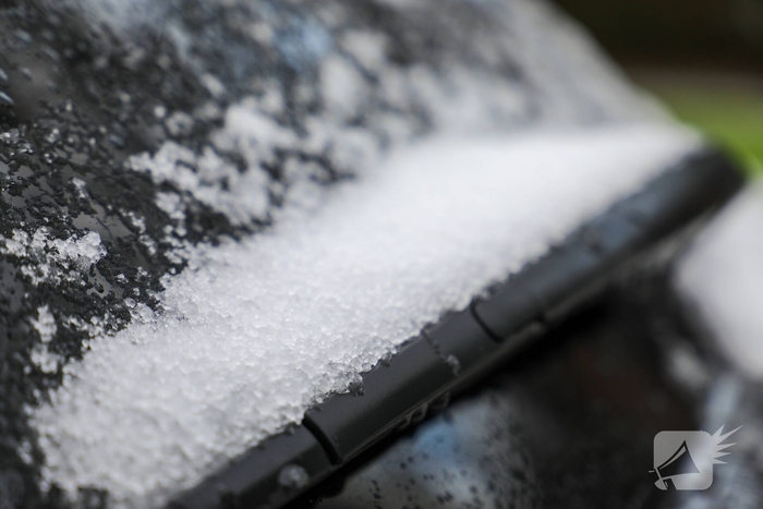 Sneeuwval levert fraaie plaatjes op