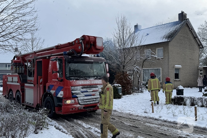 Brand in schoorsteen leidt tot ingrijpen brandweer