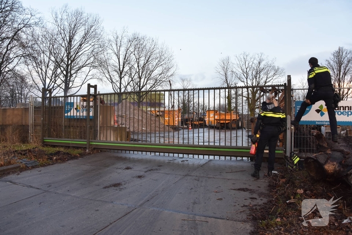 Beginnende brand geblust door politie