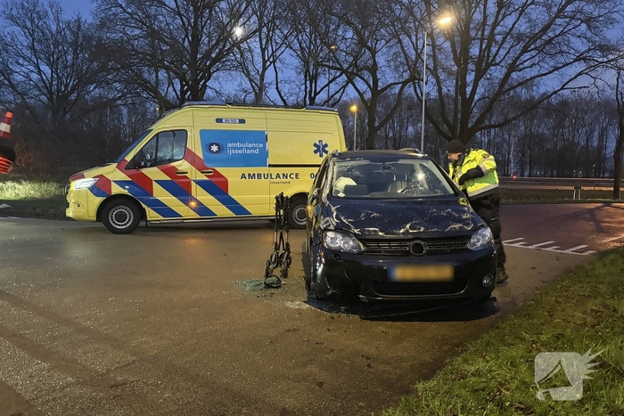 Auto zwaar beschadigd bij eenzijdig ongeval
