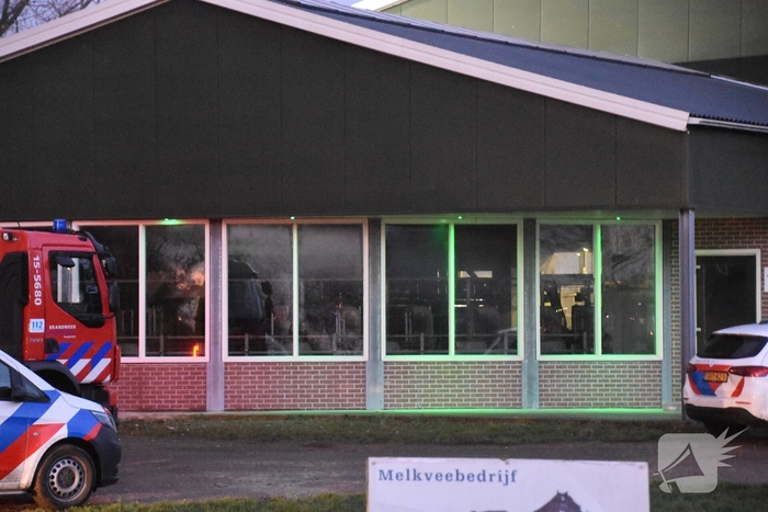 Brand bij agrarisch bedrijf vergt grote inzet