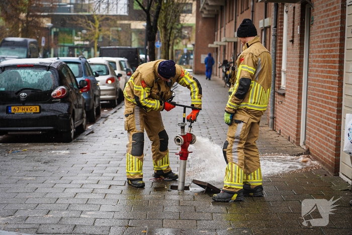 Brand in ondergrondse container geblust