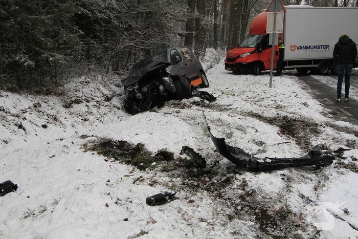 Ongeval met gewonden door botsing tussen voertuigen