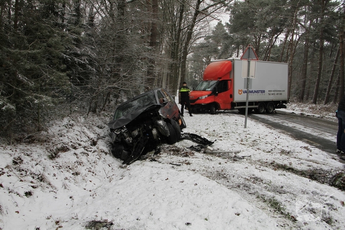 Ongeval met gewonden door botsing tussen voertuigen