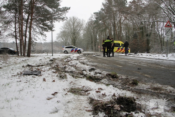 Ongeval met gewonden door botsing tussen voertuigen