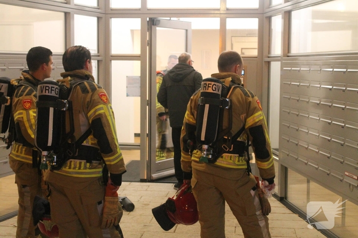 Vijfde etage ontruimd door brandlucht