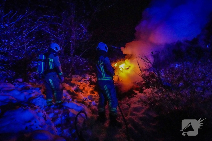 Scooter gaat in vlammen op