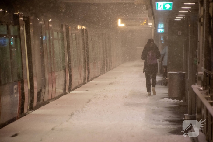 Code oranje vanwege forse sneeuwzone in ochtendspits