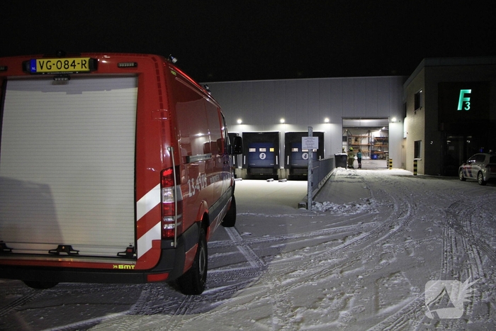 Vrachtwagen betrokken bij ongeval in pand