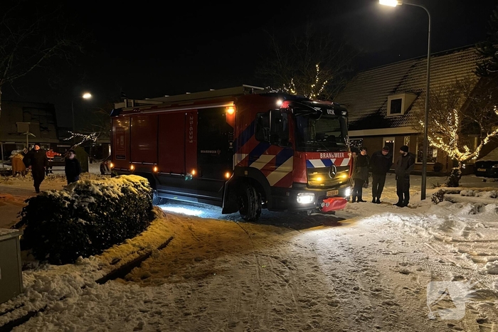 Brand in schoorsteen van woning