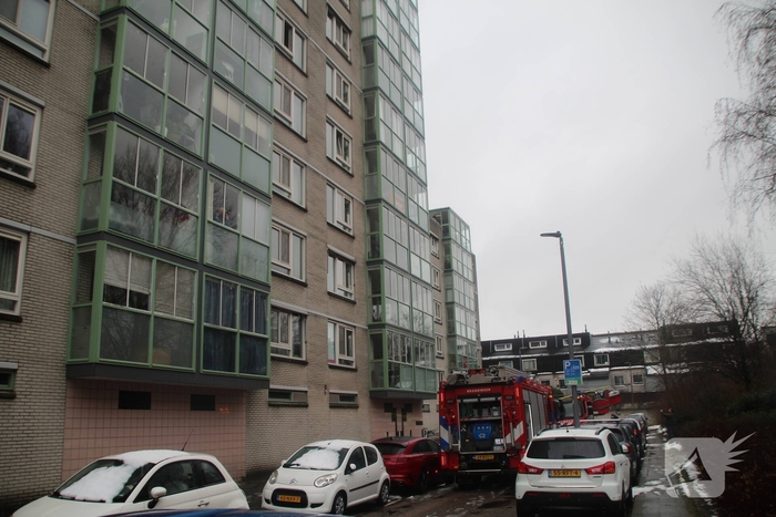 Zeer grote brand in zorgflat