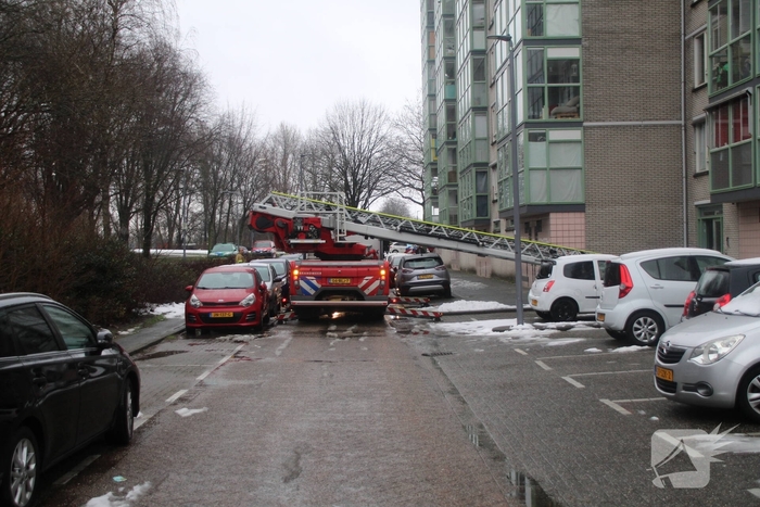 Zeer grote brand in zorgflat