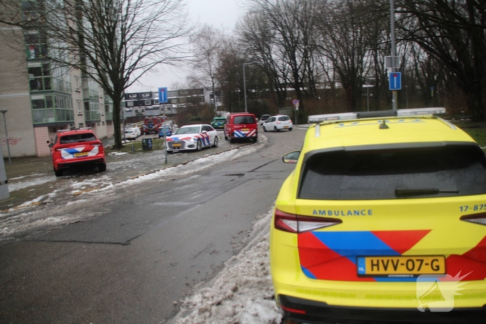 Zeer grote brand in zorgflat