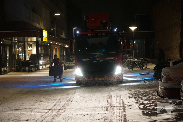 Isolatie waait los op dak