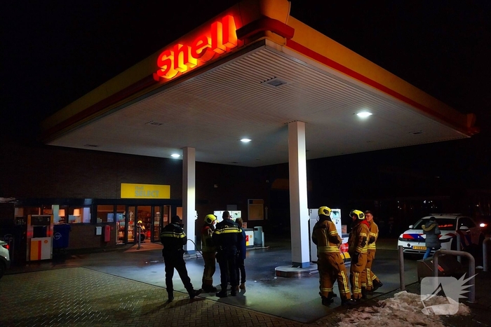Rookontwikkeling bij tankstation