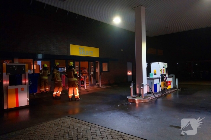Rookontwikkeling bij tankstation