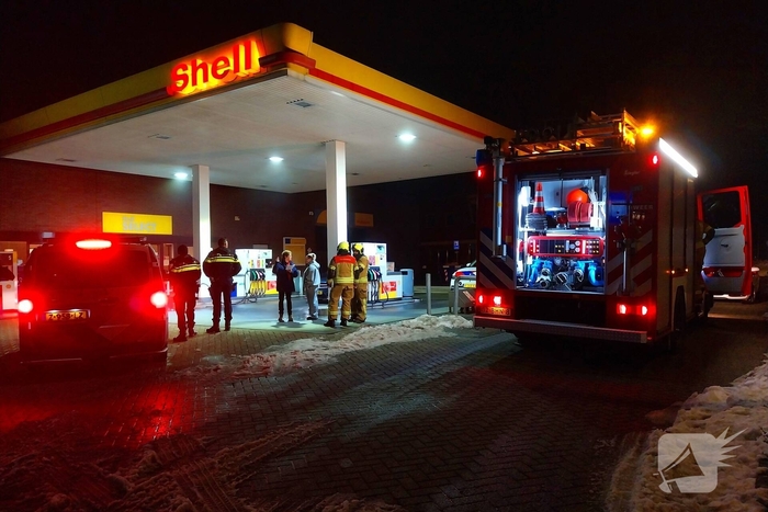 Rookontwikkeling bij tankstation