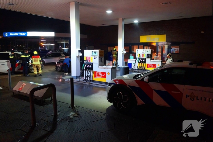 Rookontwikkeling bij tankstation