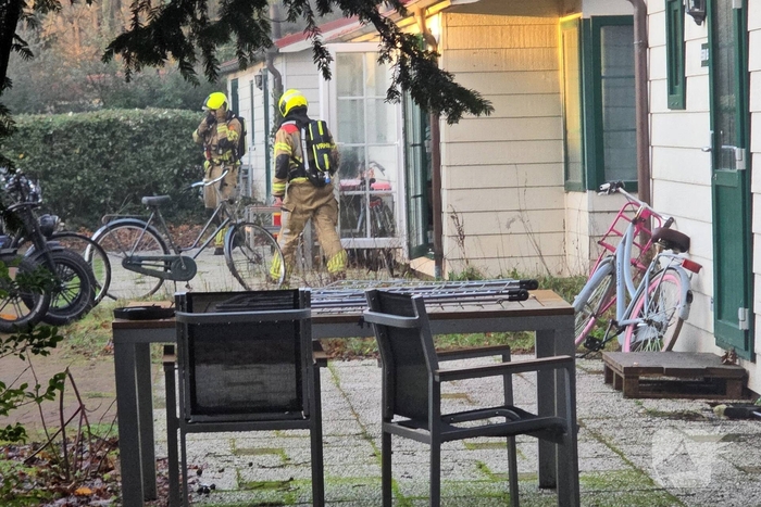 Dikke rookwolken bij brand in Duinrell
