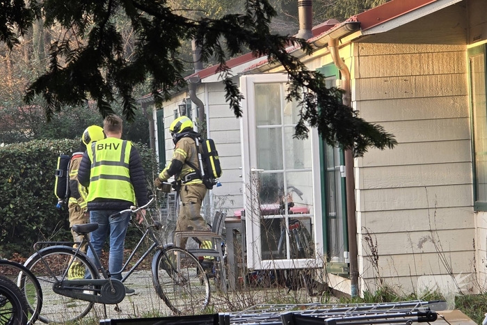 Dikke rookwolken bij brand in Duinrell