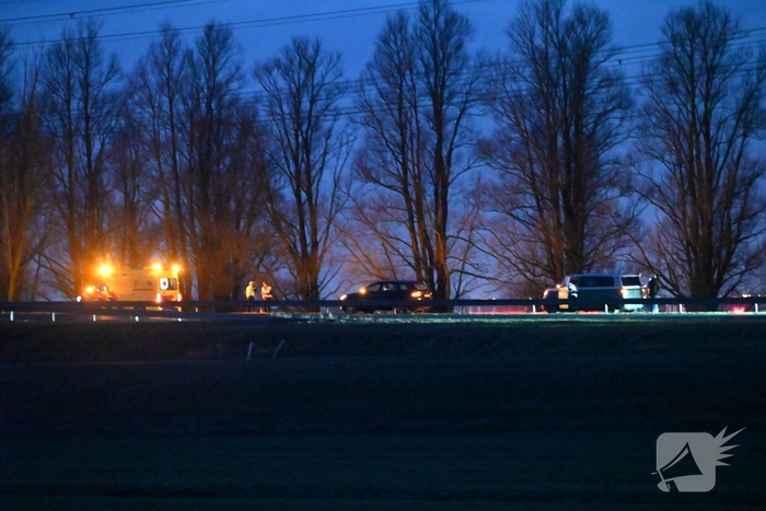 Verkeersongeluk leidt tot wegafsluiting