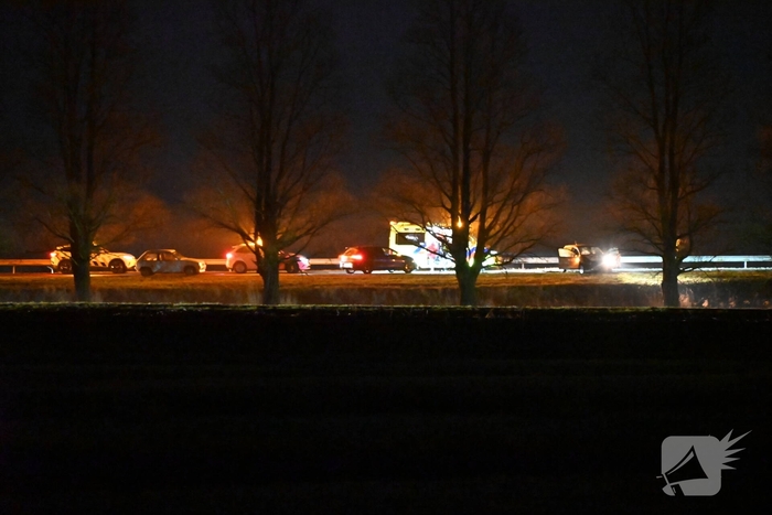 Verkeersongeluk leidt tot wegafsluiting