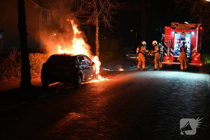 Auto in nachtelijke uren verwoest