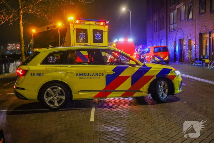 Voertuig te water na ongeval