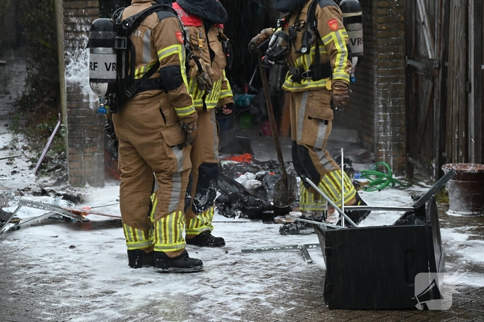 Brand in schuur geblust