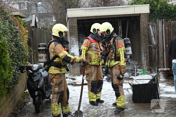Brand in schuur geblust