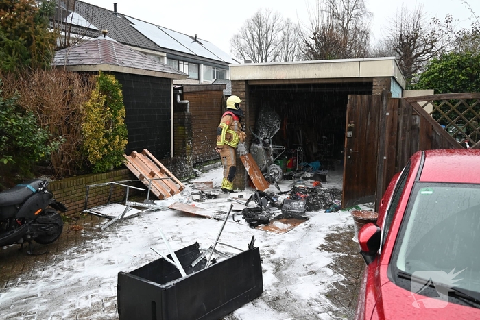 Brand in schuur geblust