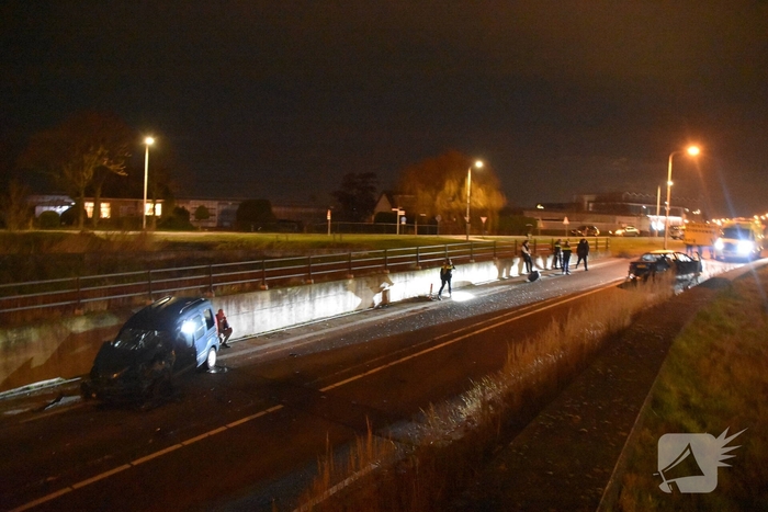 Ongeval veroorzaakt zware schade