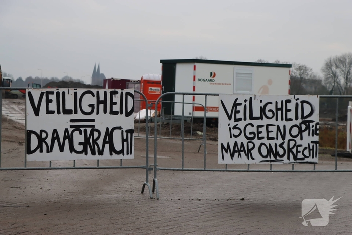 Demonstratie tegen komst asielzoekerscentrum