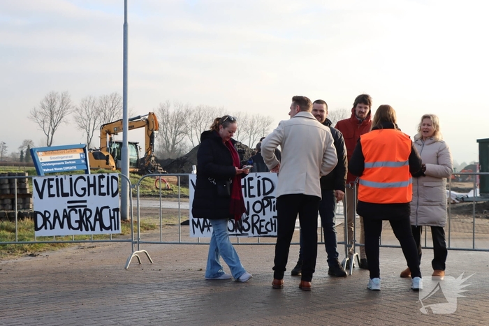 Demonstratie tegen komst asielzoekerscentrum