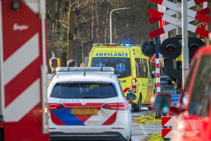 Hulpdiensten in actie na spoorongeval