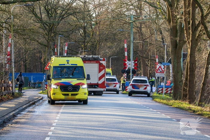 Hulpdiensten in actie na spoorongeval